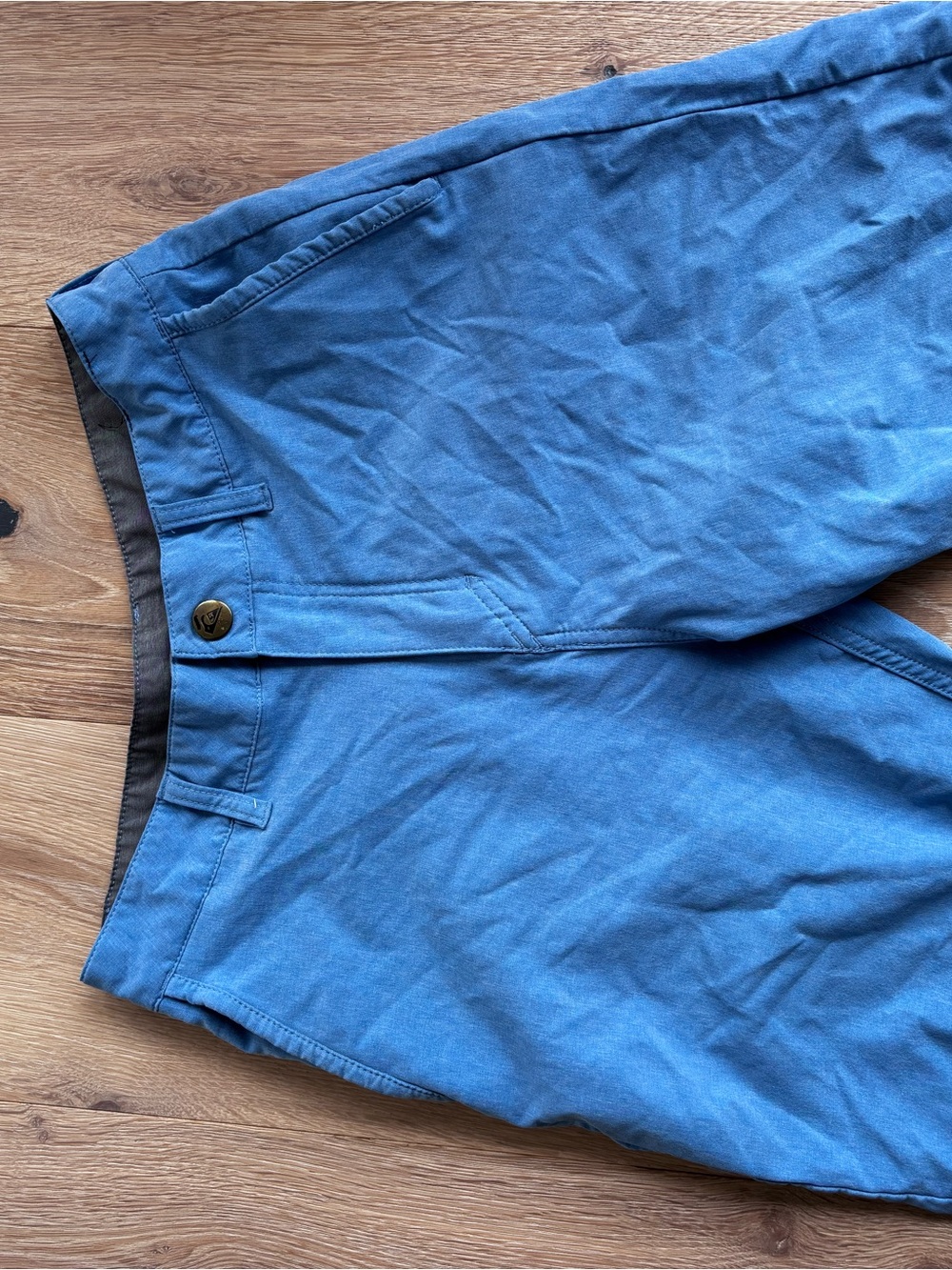 Quiksilver Men's Slate Blue Flat-Front Shorts